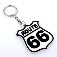 Музыкальный сувенир Брелок Route 66 белый